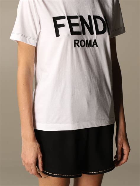 fendi roma t shirt white|Fendi new collection t shirts.